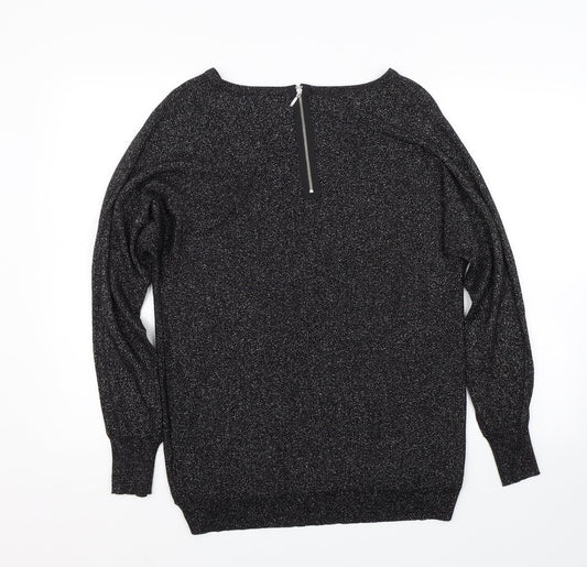 Womens UK Size 8 Warehouse Black Pullover Jumper