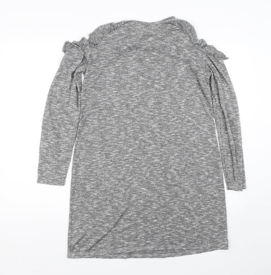 Papaya Womens Grey T-Shirt Dress Size 12
