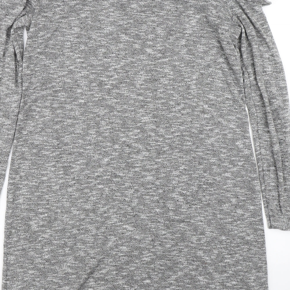 Papaya Womens Grey T-Shirt Dress Size 12