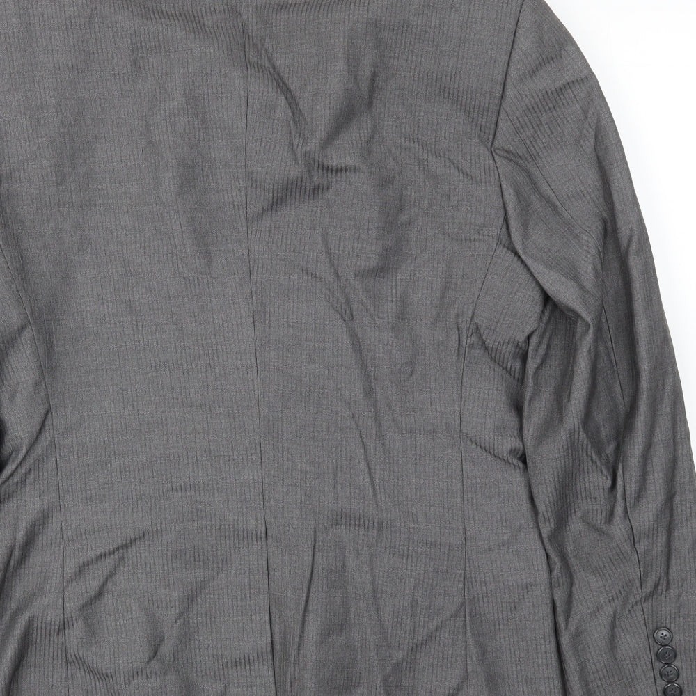 Mens UK Size 40 Preworn Regular Grey Suit Jacket