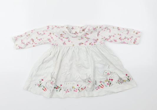 M Girls Multicoloured Floral Fit & Flare Size 3-6 Months