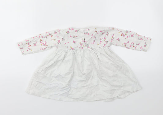 M Girls Multicoloured Floral Fit & Flare Size 3-6 Months