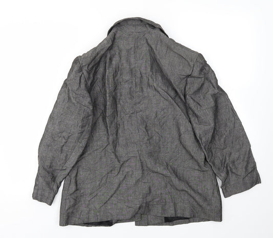 Womens UK Size 16 Preworn Regular Grey Blazer
