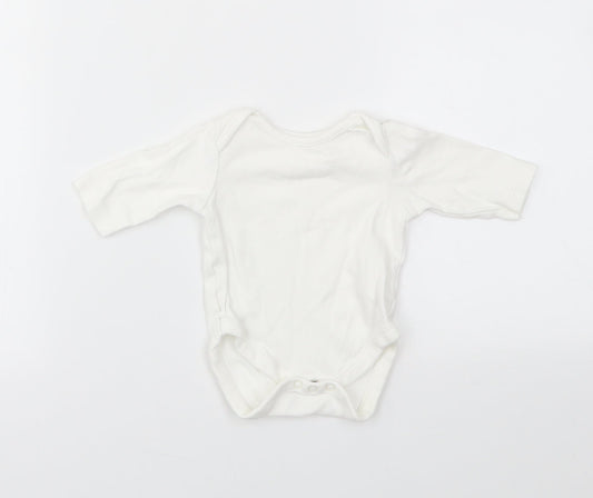 MINI CLUB Baby White Babygrow One-Piece Size Newborn