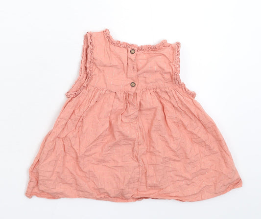 NEXT Girls Pink Check Fit & Flare Size 5-6 Years