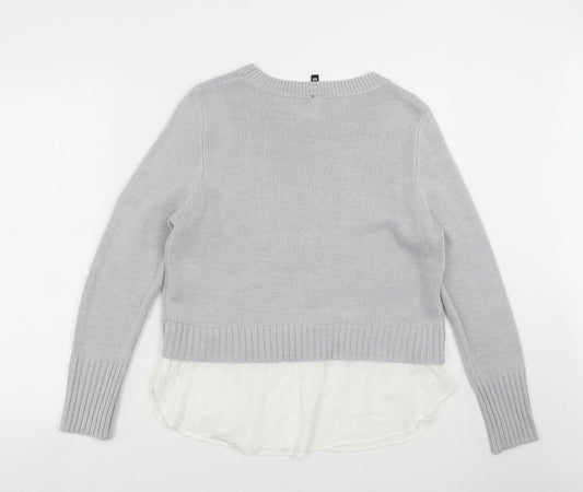Divided by H&M Womens Grey Knit Pullover Jumper Size M