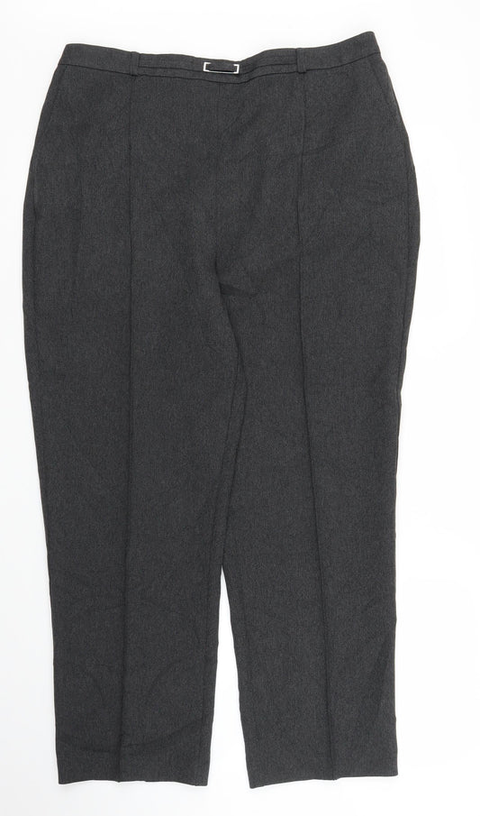 Womens UK Size 18 EWM Regular Fit Grey Trousers