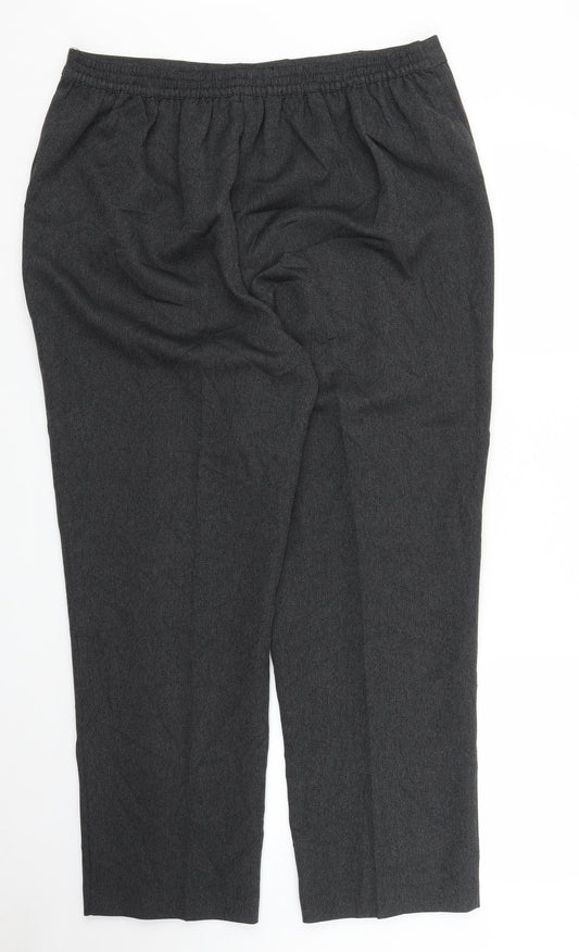 Womens UK Size 18 EWM Regular Fit Grey Trousers