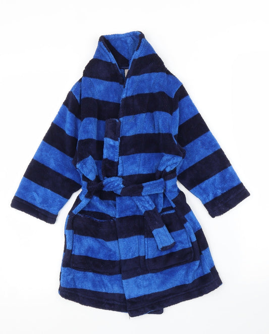 TU Boys Blue Striped Robe Size 2-3 Years