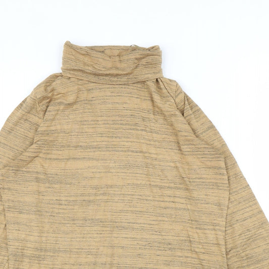 Womens UK Size 12 M&S Beige Basic T-Shirt