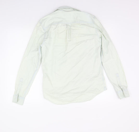 River Island Mens Green Button-Up Size XS