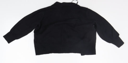 Betty Jackson Black Womens Beige Cardigan Jumper Size 10