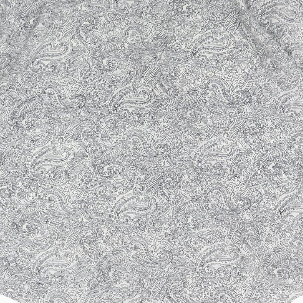 WATCHOUT Mens Grey Geometric Button-Up Size L