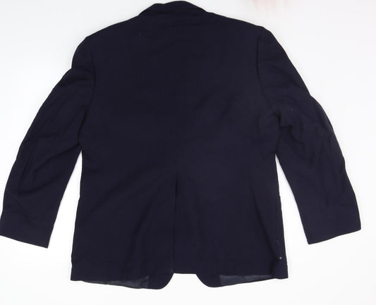 MONTAGUE BURTON Womens Blue Jacket Suit Jacket Size 40 - 40 INCH