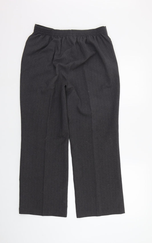 bm collection Womens Grey Trousers Size 12 L23 in - Elasticated Waist