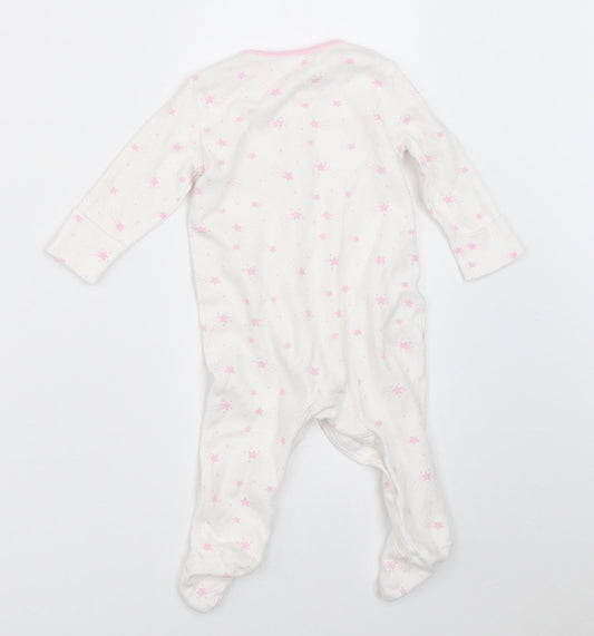 Matalan Girls White Babygrow One-Piece Size 3-6 Months