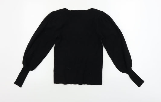 F&F Womens Black Pullover Jumper Size 12