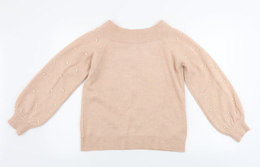 Womens UK Size 8 NEXT Pink Pullover Jumper