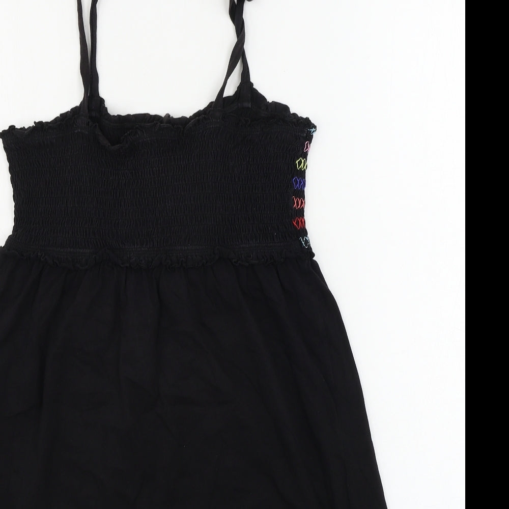 Papaya Womens Black Basic Blouse Size 14