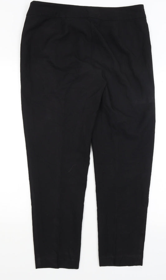 George Womens Black Trousers Size 14 L27.5 in