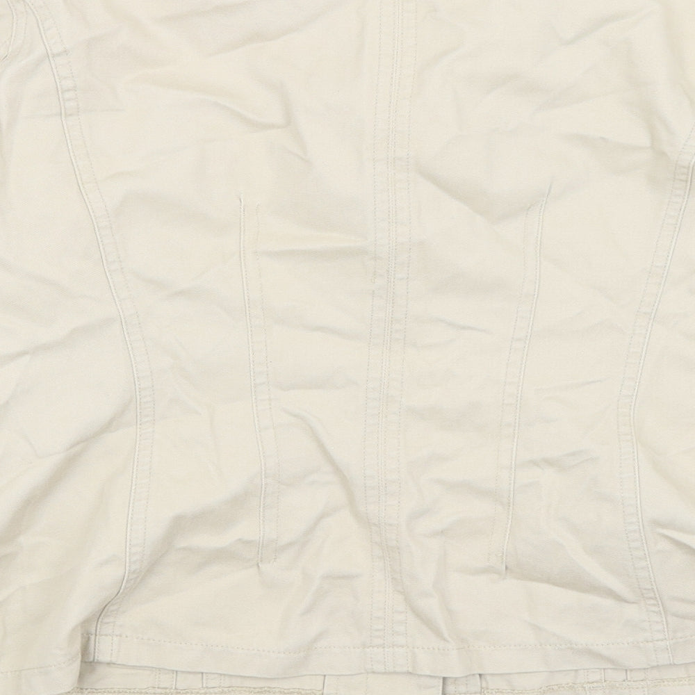 Todays Woman Womens Beige Jacket Size 14