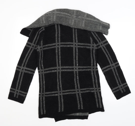 Womens UK Size M NEXT Black Wrap Jumper
