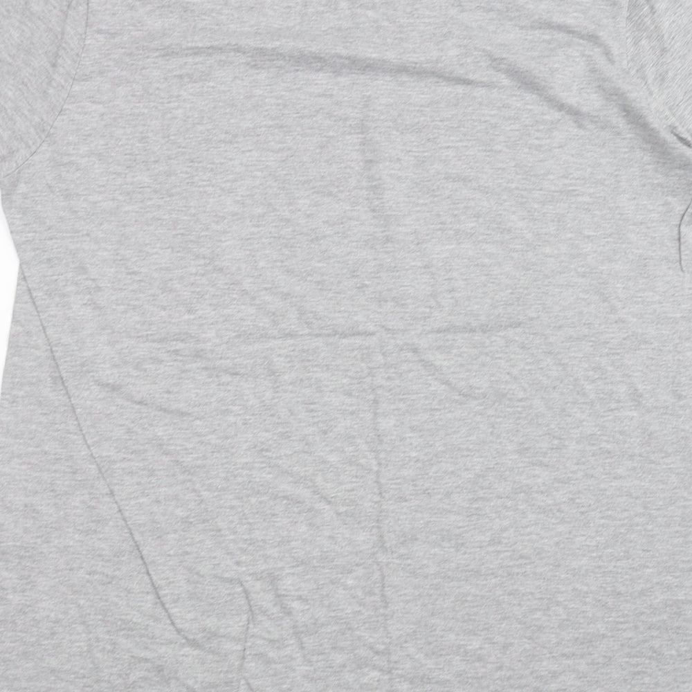 Womens UK Size M Gilden Grey Basic T-Shirt