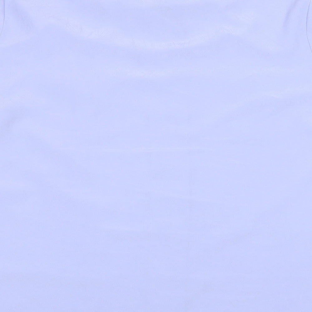 Womens UK Size 16 Lauren Duvar Blue Basic Button-Up