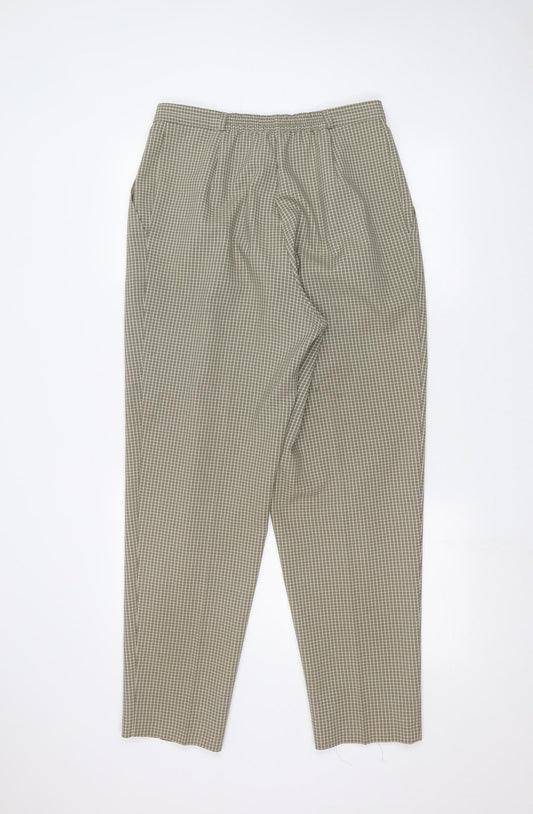 Womens UK Size 14 Marks and Spencer Regular Fit Brown Trousers