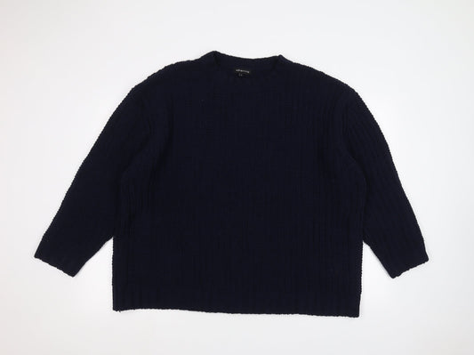 Womens UK Size L Red Herring Blue Pullover Jumper