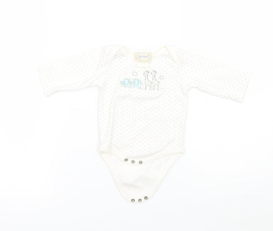 kyle & deena Baby White Polka Dot Babygrow One-Piece Size 3-6 Months