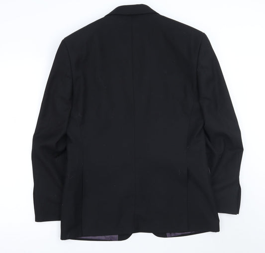 Mens UK Size 38 Burton Regular Black Suit Jacket