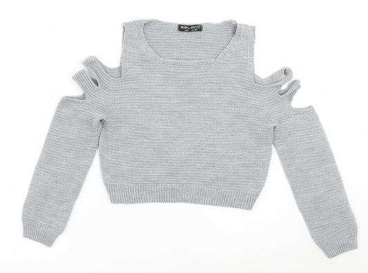Womens UK Size 6 Select Grey Pullover Jumper