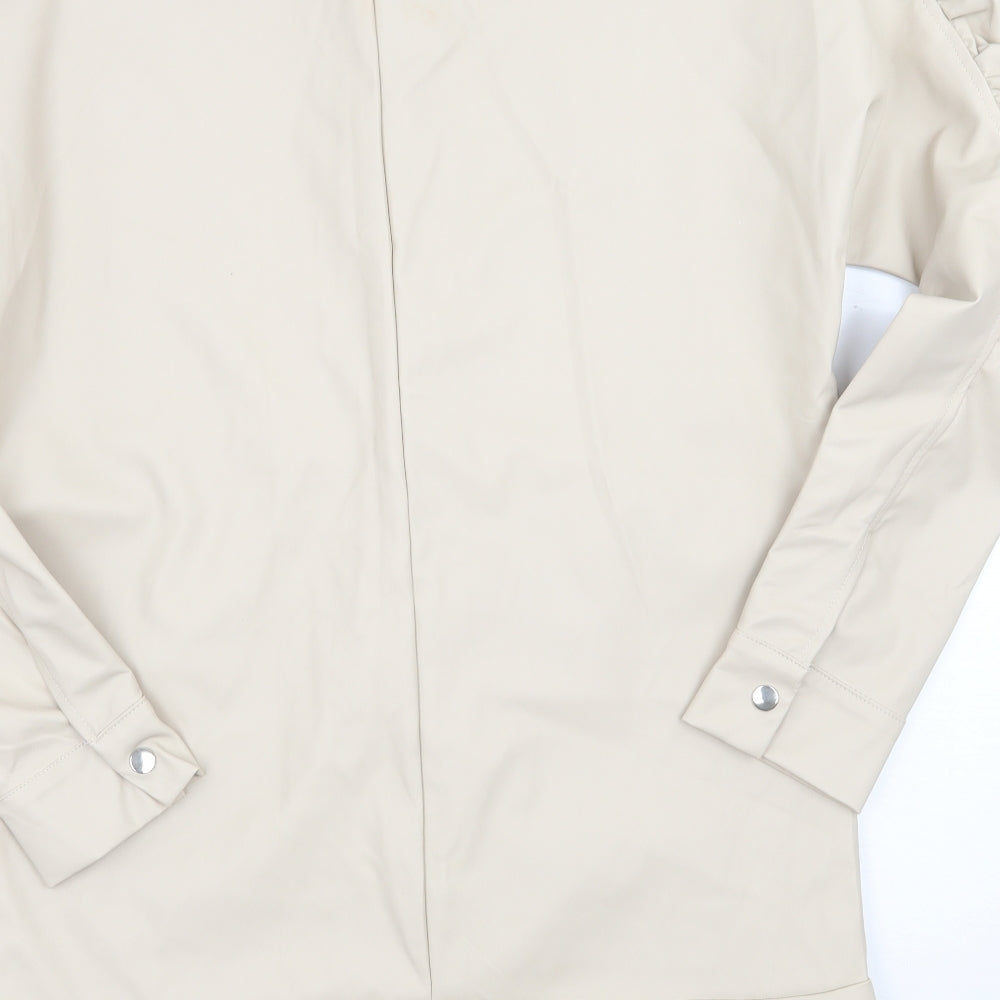 PRETTYLITTLETHING Womens Beige A-Line Size 10