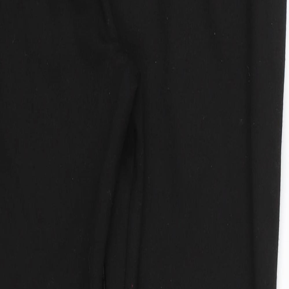Womens UK Size 10 ASOS Regular Fit Black Trousers