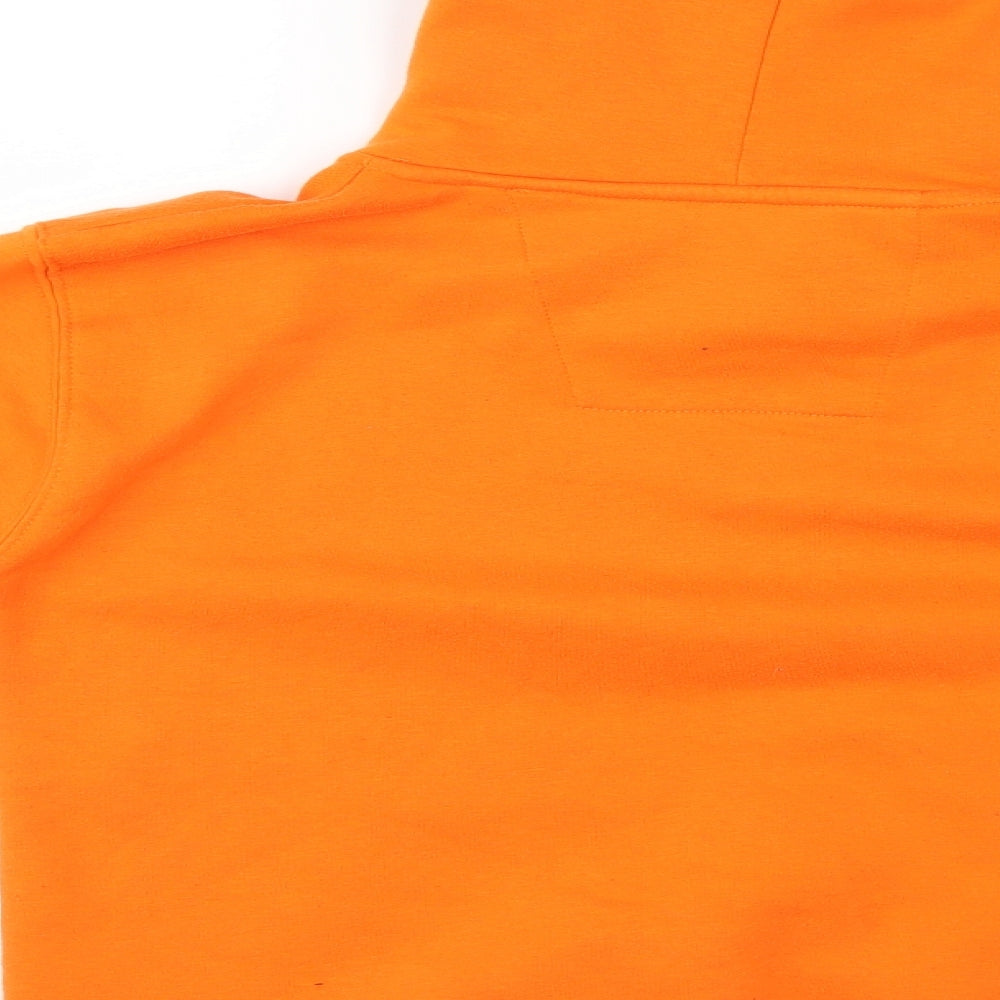 little whitelies Womens Orange Pullover Hoodie Size S