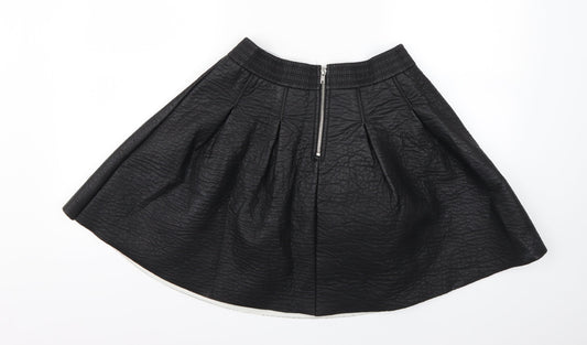 H&M Womens Black   Flare Skirt Size 12