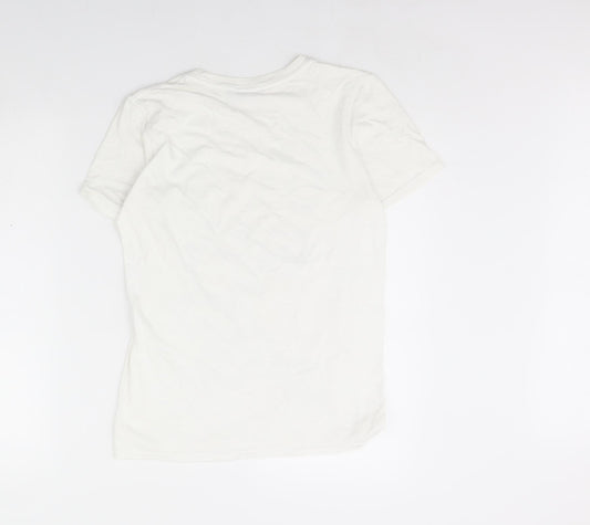 Nasty Gal Womens White Basic T-Shirt Size S