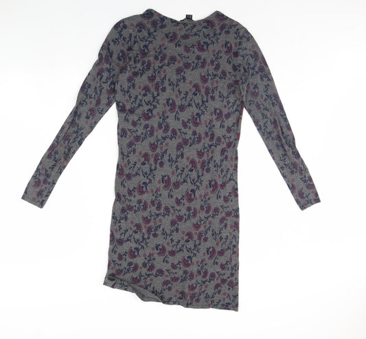 ESMARA Womens Grey Floral Bodycon Size 10