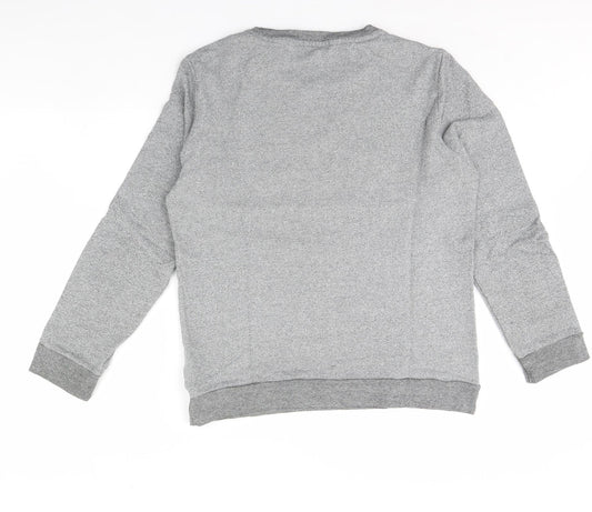 Topman Mens Grey Pullover Jumper Size L