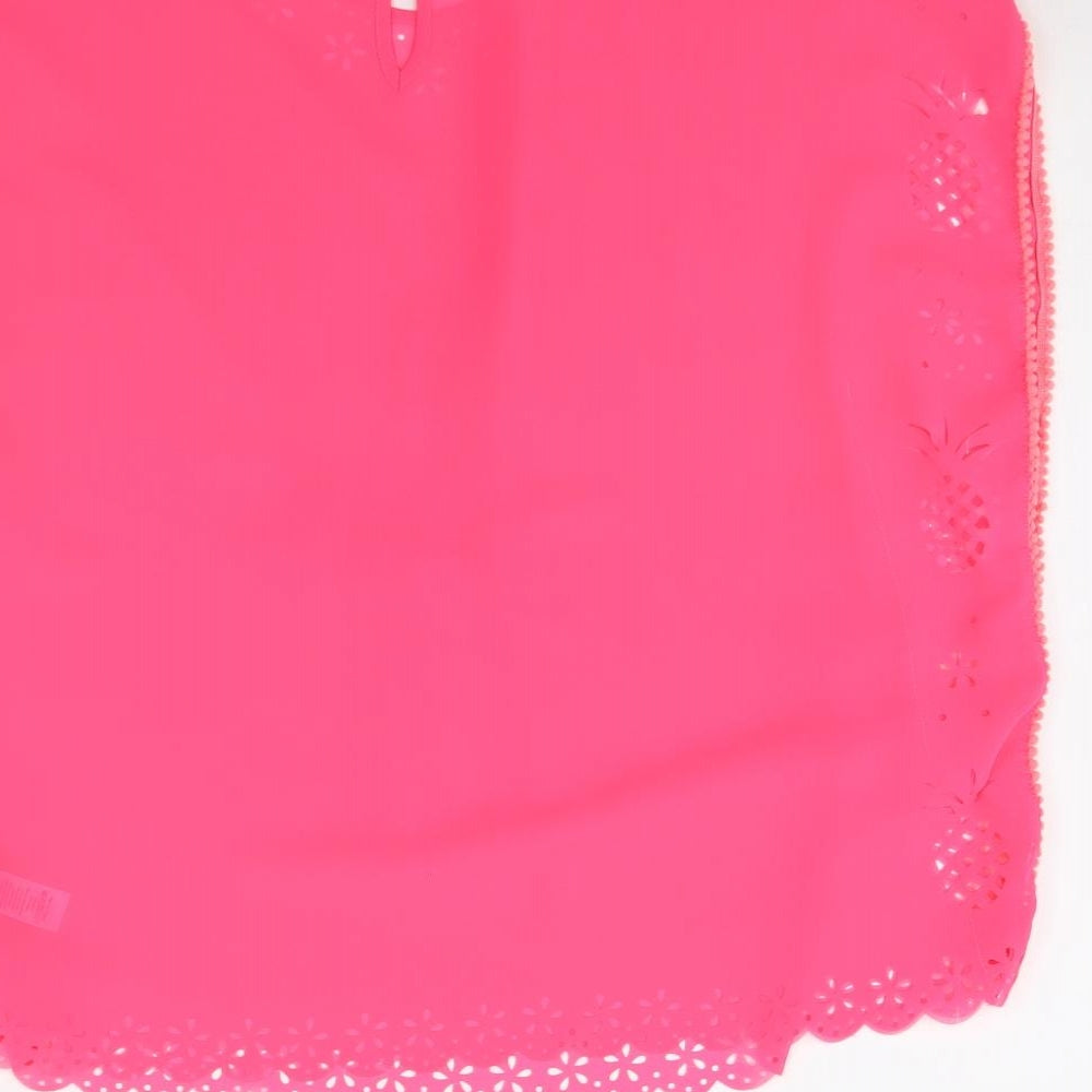 George Womens Pink Basic Blouse Size M