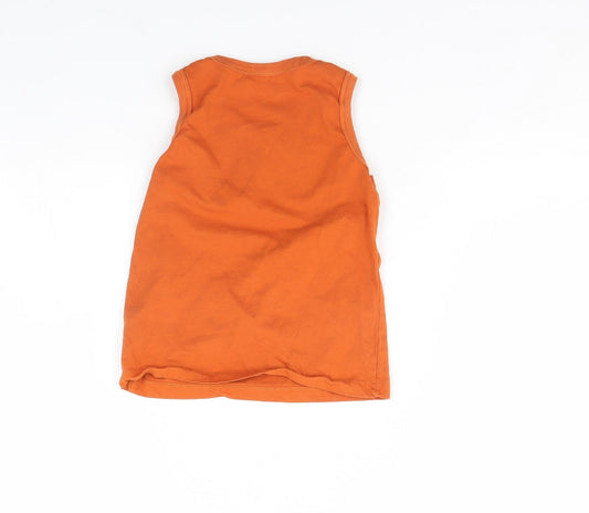 TU Girls Orange Basic Tank Size 5 Years