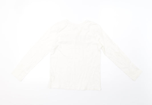 Primark Girls White Pullover Sweatshirt Size 11-12 Years