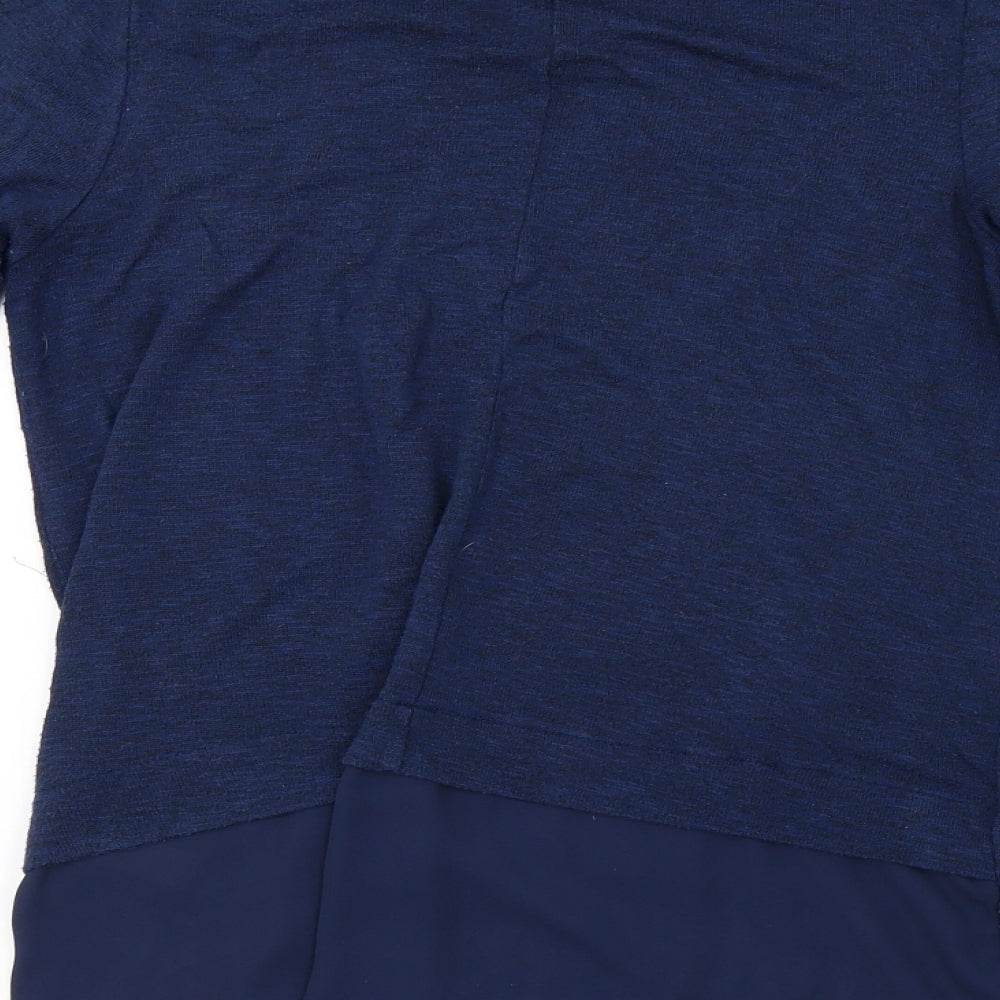 sainsburys Womens Blue Knit Pullover Sweatshirt Size 16