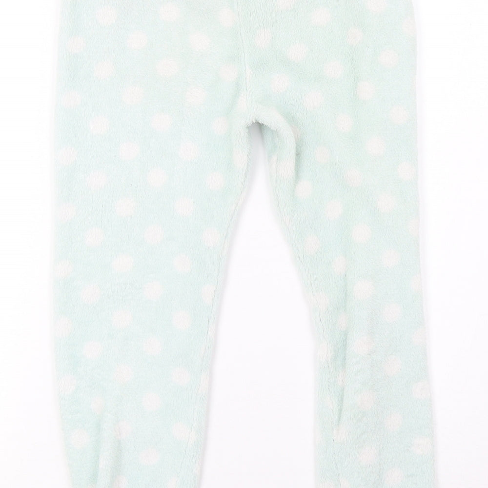 Primark Girls Green Polka Dot Pyjama Pants Size 7-8 Years