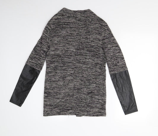 Miss Selfridge Womens Grey Cardigan Jumper Size 8