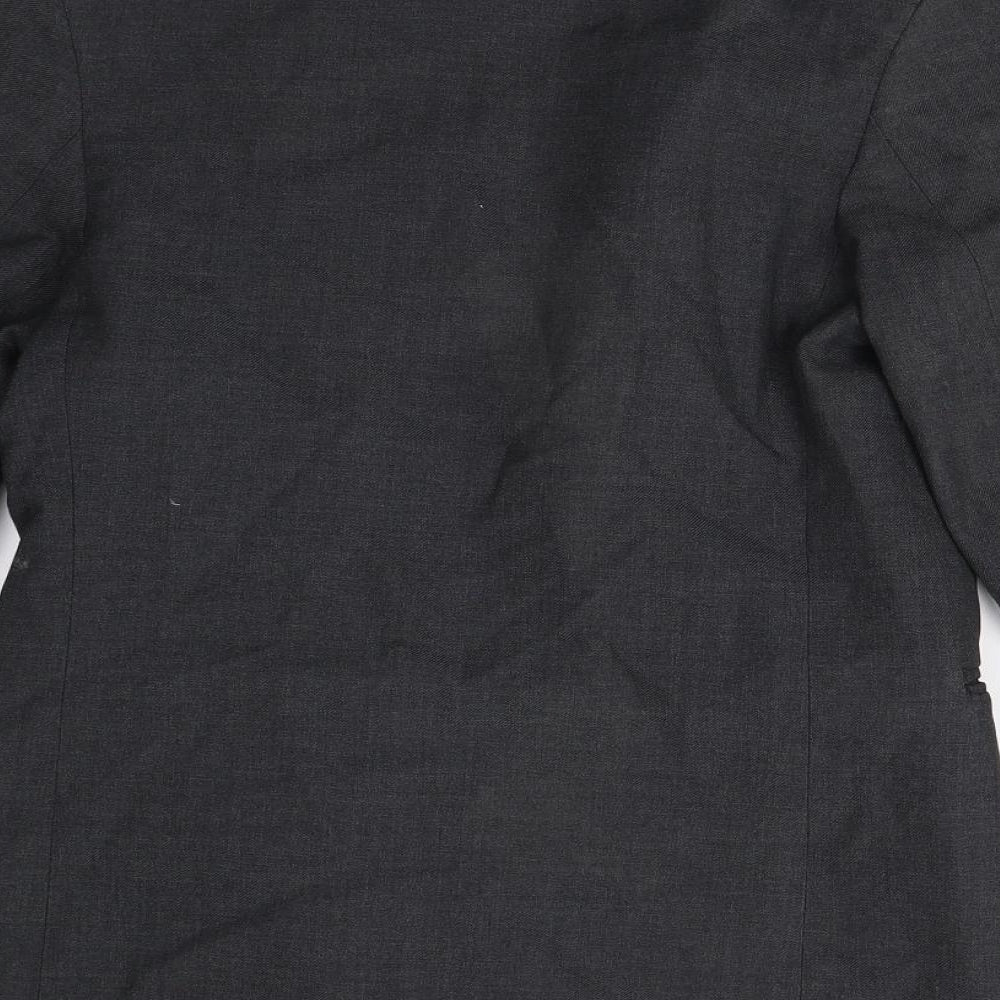 Womens UK Size S Preworn Regular Grey Suit Jacket
