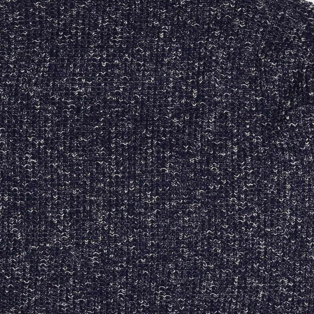 Boohoo Womens Blue Knit Pullover Jumper Size M