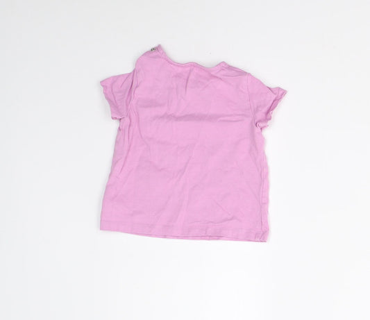 F&F Baby Purple Basic T-Shirt Size 9-12 Months