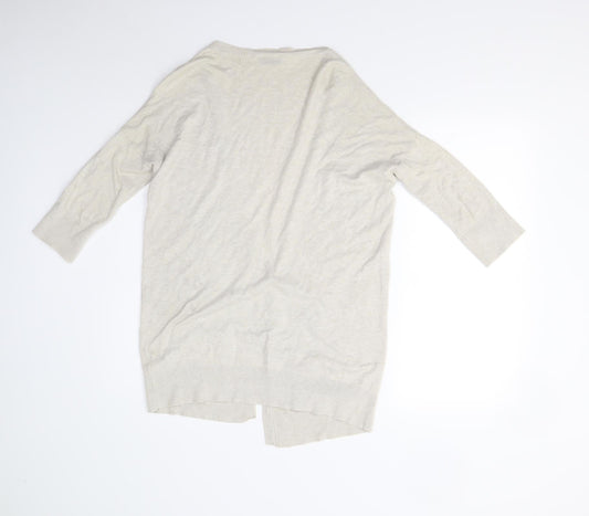 Womens UK Size 10 Topshop Beige Cardigan Jumper